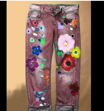 Pantalones Vaqueros Rectos con Roturas para Mujer - Image 7