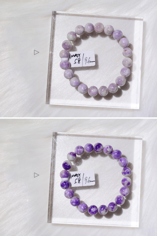Pulsera de Sodalita Natural que Cambia a Púrpura con la Luz Solar - Image 17