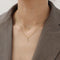 Zircon Double Necklace Golden