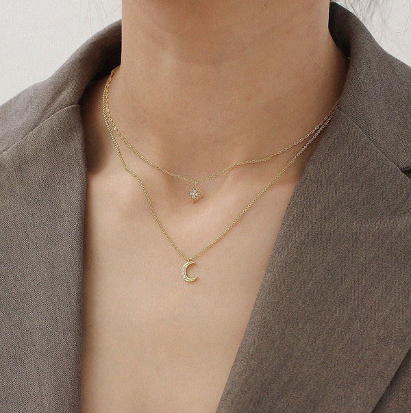 Collar Doble de Circón Brillante - Image 12