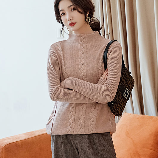 Suéter de Cuello Alto en Cashmere para Otoño e Invierno - Image 3
