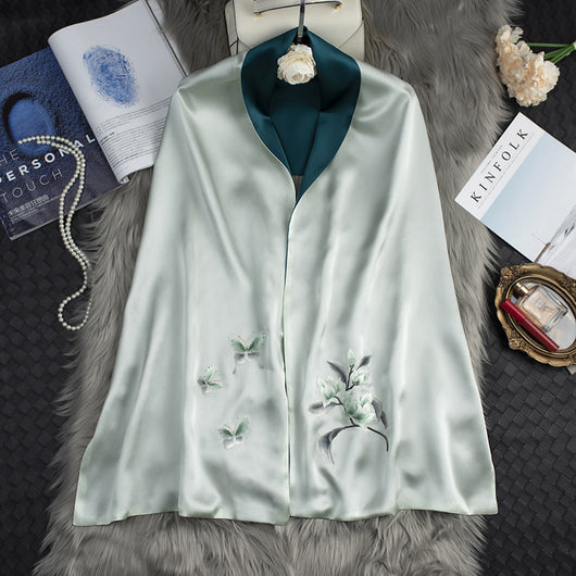 Pañuelo de Seda Bordado Estilo Cheongsam para Mujer - Image 2