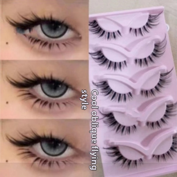 Pestañas Postizas Ahumadas Gruesas Estilo Fox - Maquillaje Europeo y Americano