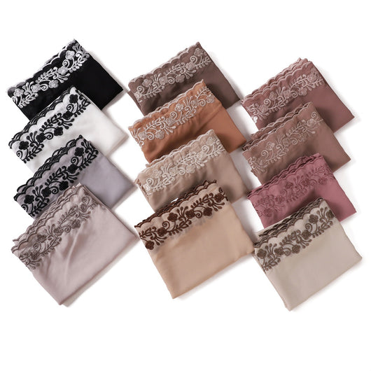 Pañuelo de Gasa Ligero en Colores Sólidos para Mujer - Image 30