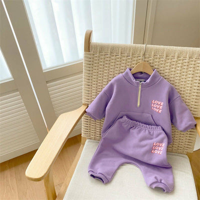 Conjunto Infantil Primavera Amor - Sudadera y Pantalón de Ocio - Image 2