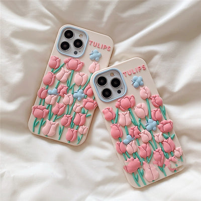 Funda para Celular Flor Tulipán con Mariposa - Image 3