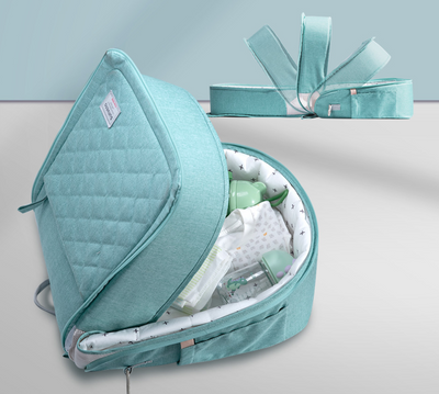 Cuna Portátil Plegable con Protección Antipreisón - Image 3