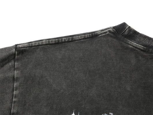 Camiseta Calavera Desgastada para Hombre - Estilo Vintage Rock - Image 7