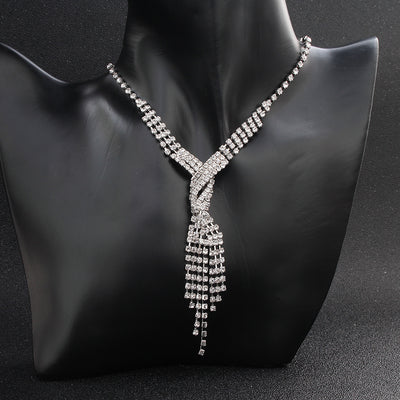 Conjunto de Aretes y Collar con Perlas y Cristales para Mujer - Image 27