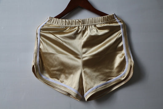 Shorts Deportivos Elásticos de Cintura Alta con Acabado Brillante - Image 3