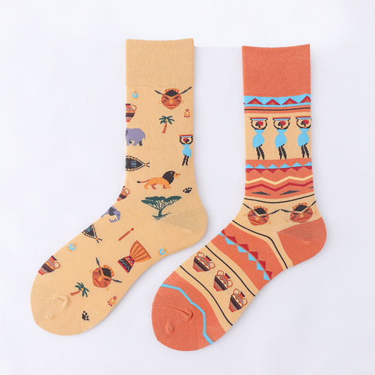 Calcetines Unisex Estampado Animal Abstracto en Algodón - Image 4