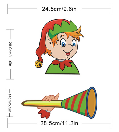Pegatinas Navideñas Santa Claus para Parabrisas y Limpiaparabrisas - Image 25
