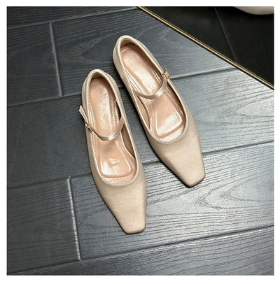 Zapatillas de Ballet Profesionales con Punta Cuadrada y Suela Plana de Satén - Image 15