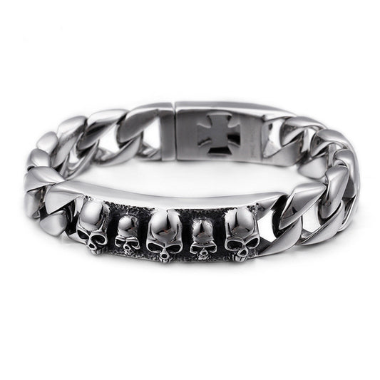 Pulsera de Calavera Personalizada - Diseño Minimalista