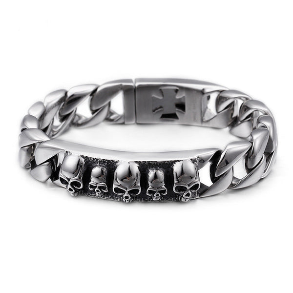 Pulsera de Calavera Personalizada - Diseño Minimalista