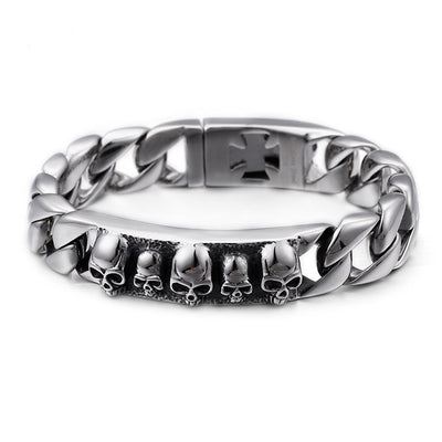 Pulsera de Calavera Personalizada - Diseño Minimalista
