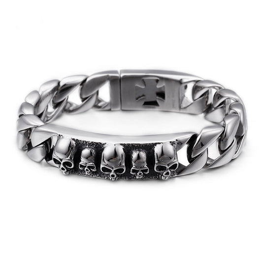 Pulsera de Calavera Personalizada - Diseño Minimalista