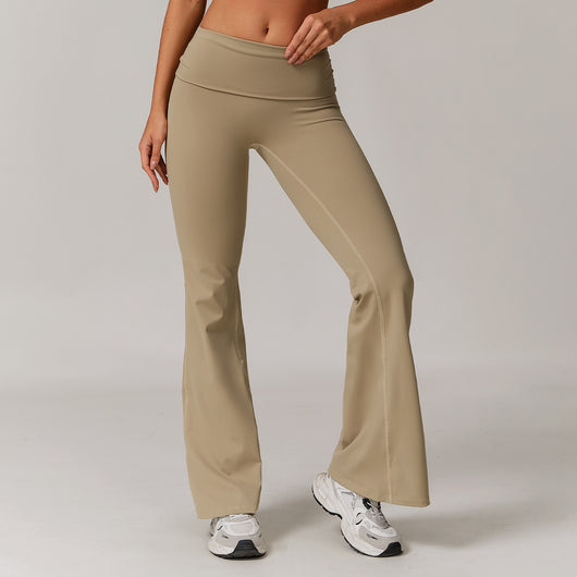 Pantalones Yoga Cintura Alta Plegables para Mujer - Image 11