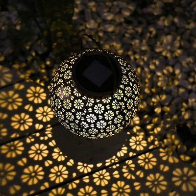 Lámpara Solar de Proyección Floral para Jardín - Image 4