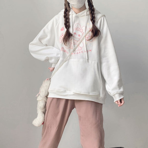 Sudadera con Capucha Mujer Talla Grande Terciopelo Acolchado