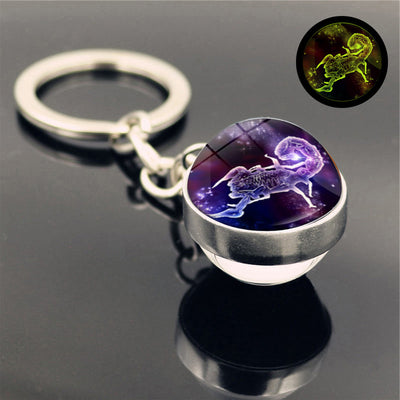 Llavero Luminoso de Cristal Doble Cara - Colgante Brillante - Image 27