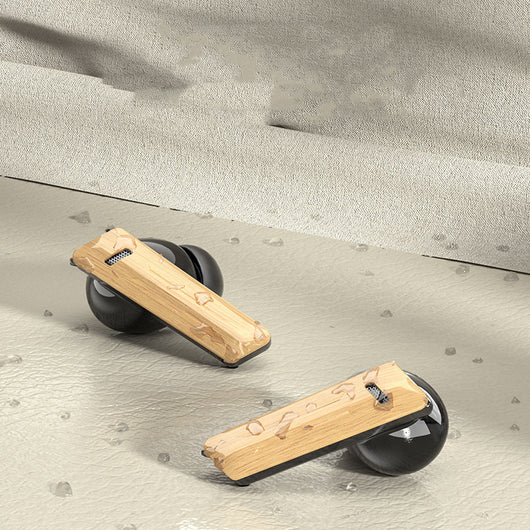 Auriculares Deportivos Inalámbricos con Cancelación de Ruido y Diseño Madera - Image 5