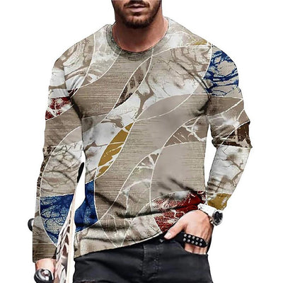 Playera Hombre Estampado 3D Digital Cuello Redondo Moda Contemporánea - Image 6