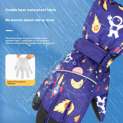 Chamarra Impermeable Acolchada de Terciopelo para Niños y Niñas - Image 4