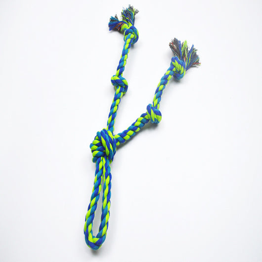 Juguete de Cuerda para Perros Grandes - Nudo Resistente para Tirar y Limpiar Dientes - Image 10