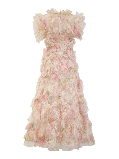Vestido Elegante sin Mangas con Cuello Tortuga y Falda Tableada Bordada - Image 58