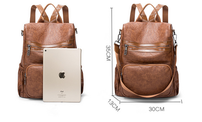 Mochila Casual Coreana para Mujer - Cuero Suave Versátil - Image 12
