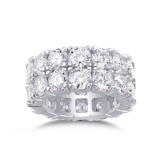 Juego de Anillos de Boda Moissanita Premium - Plata S925 Chapada en Platino con Certificación de Diamante - Image 10