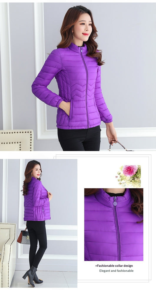 Abrigo Corto Slim Fit de Algodón Ligero para Mujer - Image 19