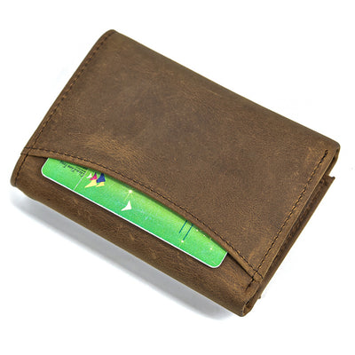 Billetera de Cuero Genuino para Hombre con Protección RFID y Cadena de Metal - Image 12