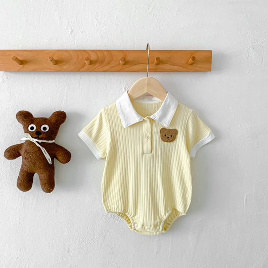 Mameluco Ligero de Verano para Bebé con Diseño de Osito - Image 16