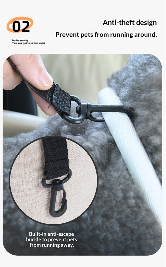 Cama Elevada para Perros Pequeños en Centro de Consola del Auto - Image 20