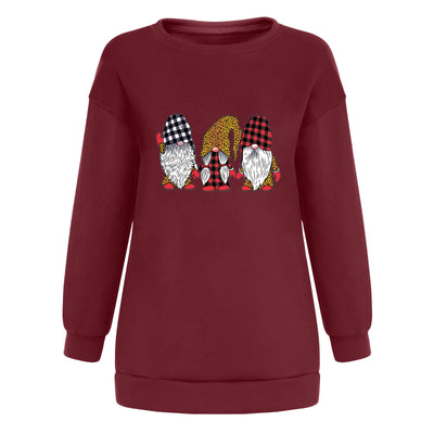 Suéter Navideño Estampado Holgado Talla Grande para Mujer - Image 11
