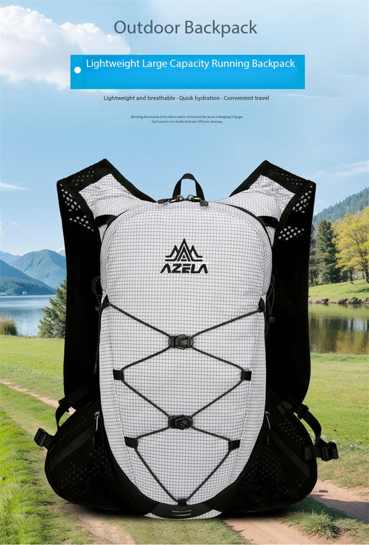 Mochila de Senderismo AZELA con Patrón Grid, Ligera y Transpirable para Trail Running y Camping - Image 8