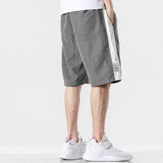 Pantalones Deportivos Sueltos Coreanos Versátiles - Corte Cinco Puntos - Image 2