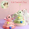 Torre Interactiva 4 Niveles para Gatos con Bolas Rodantes y Pista de Juego