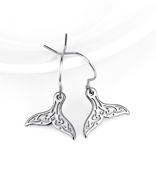 Aretes de Plata Colita de Ballena 925 - Image 3