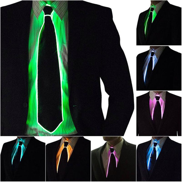 Corbata LED Inteligente con Control de Voz y Ritmo Musical