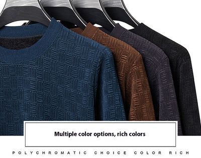 Suéter Grueso de Lana Jacquard con Forro Polar para Hombre - Image 14