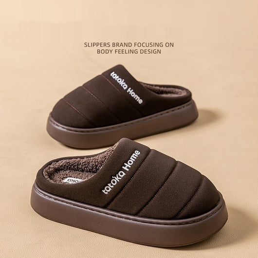 Zapatos de Algodón Impermeables con Forro Polar Cálidos para Otoño e Invierno - Image 2