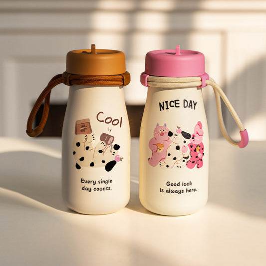 Vaso Térmico Portátil de Gran Capacidad con Pajilla para Mujeres - Image 2