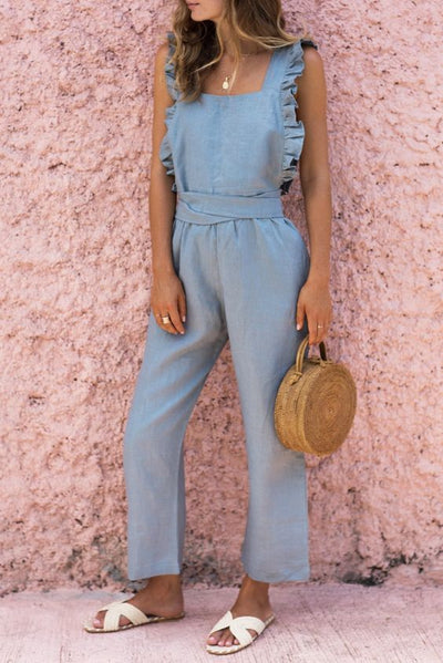 Jumpsuit sin mangas con cordones - Image 3