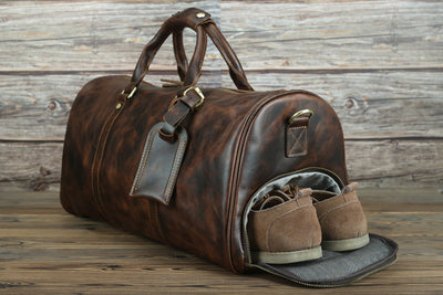 Bolso de Viaje en Cuero de Caballo para Hombre - Image 11
