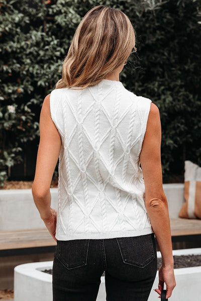 Blusa Básica Sin Mangas Cuello Redondo en Colores Sólidos - Image 12