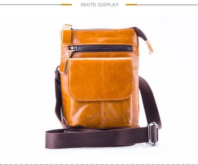Bolsa de Cuero para Hombre Multifuncional con Compartimentos - Bandolera Deportiva - Image 14