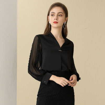 Blusa de Gasa con Bordados Patchwork - Image 2